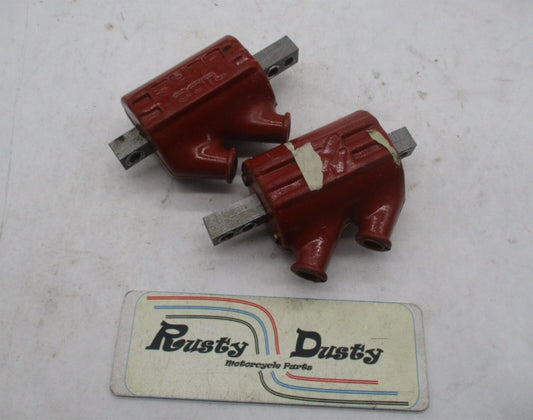 Pair of Harley Davidson 6 Volt Dyna Big Twin Dual Fire Ignition Coils 1.5 ohms