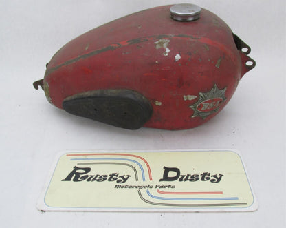 Vintage BSA British Motorcycle Red Gas Fuel Petrol Tank