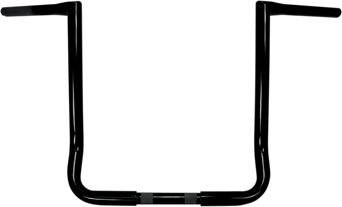 LA Choppers 1 1/4in. Twin Peaks Touring Handlebar Black Powdercoat LA-7361-16B