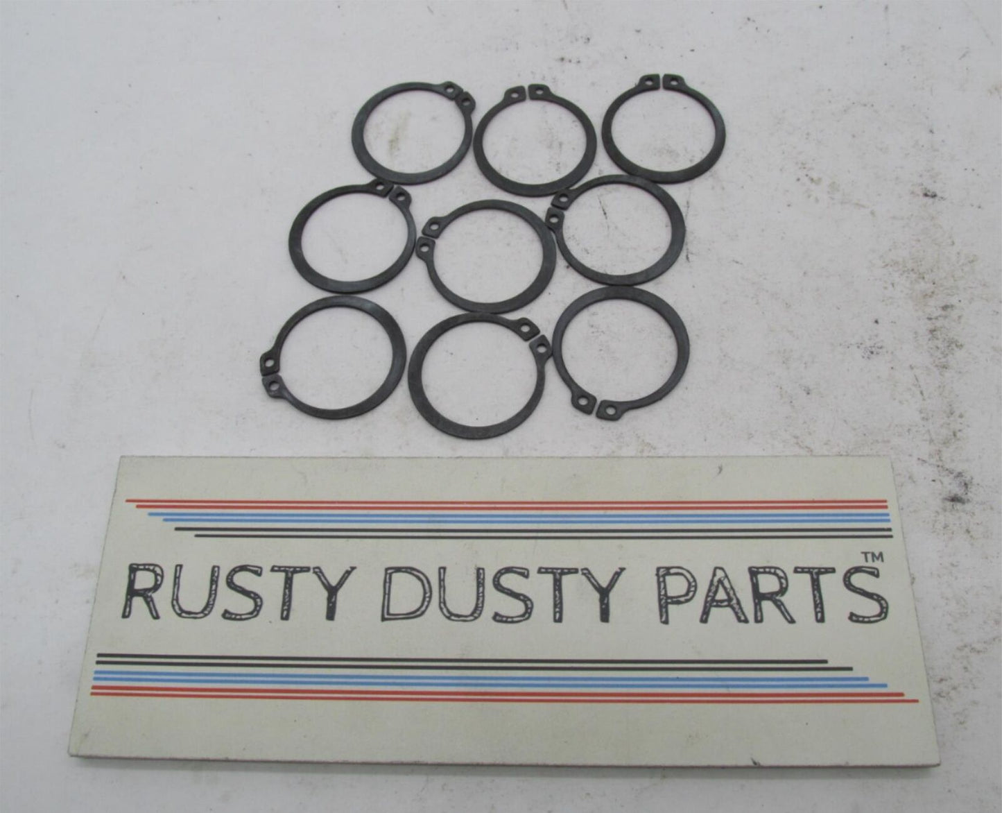 Lot of 9 Harley Davidson Genuine NOS External Clutch Circlips 37904-84