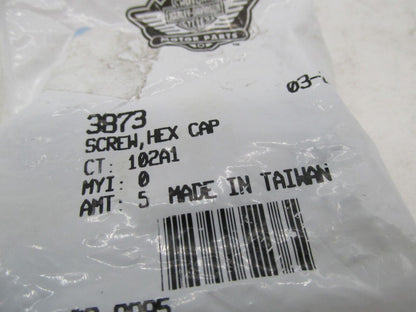 Lot of 5 Harley-Davidson Genuine NOS Hex Cap Screws 3873