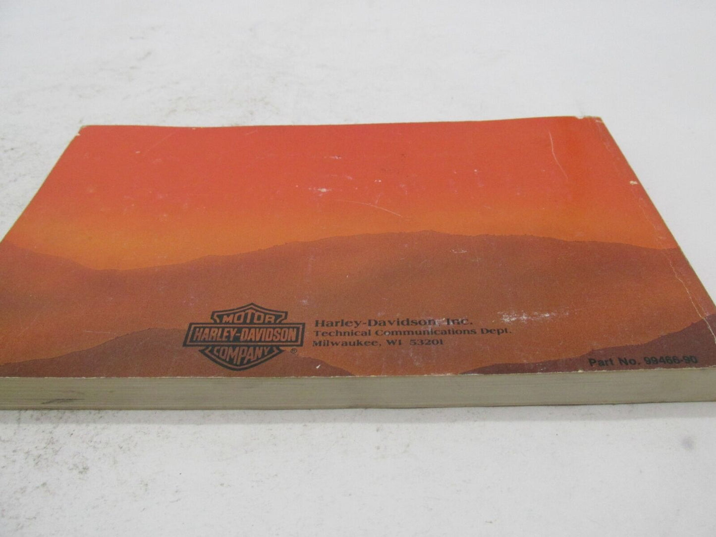 Harley-Davidson Official Factory 1990 All Models Owner's Manual Book 99466-90