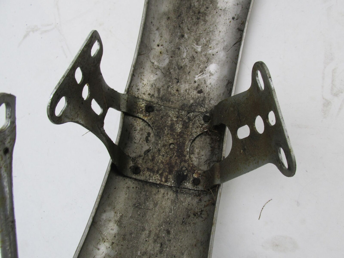 Vintage Patina Chrome 4.5" Wide Front Fender Triumph BSA Norton Ducati Guzzi