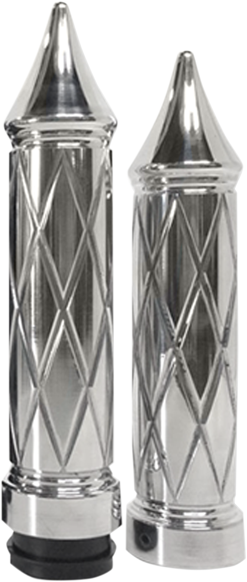 EDDIE TROTTA DESIGNS Platinum Cut Grips Chrome TBW TC-782