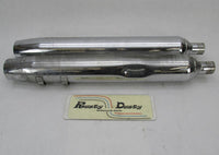 Harley Davidson Genuine Stock Chrome Exhaust Mufflers 65539-95 65538-95 #28