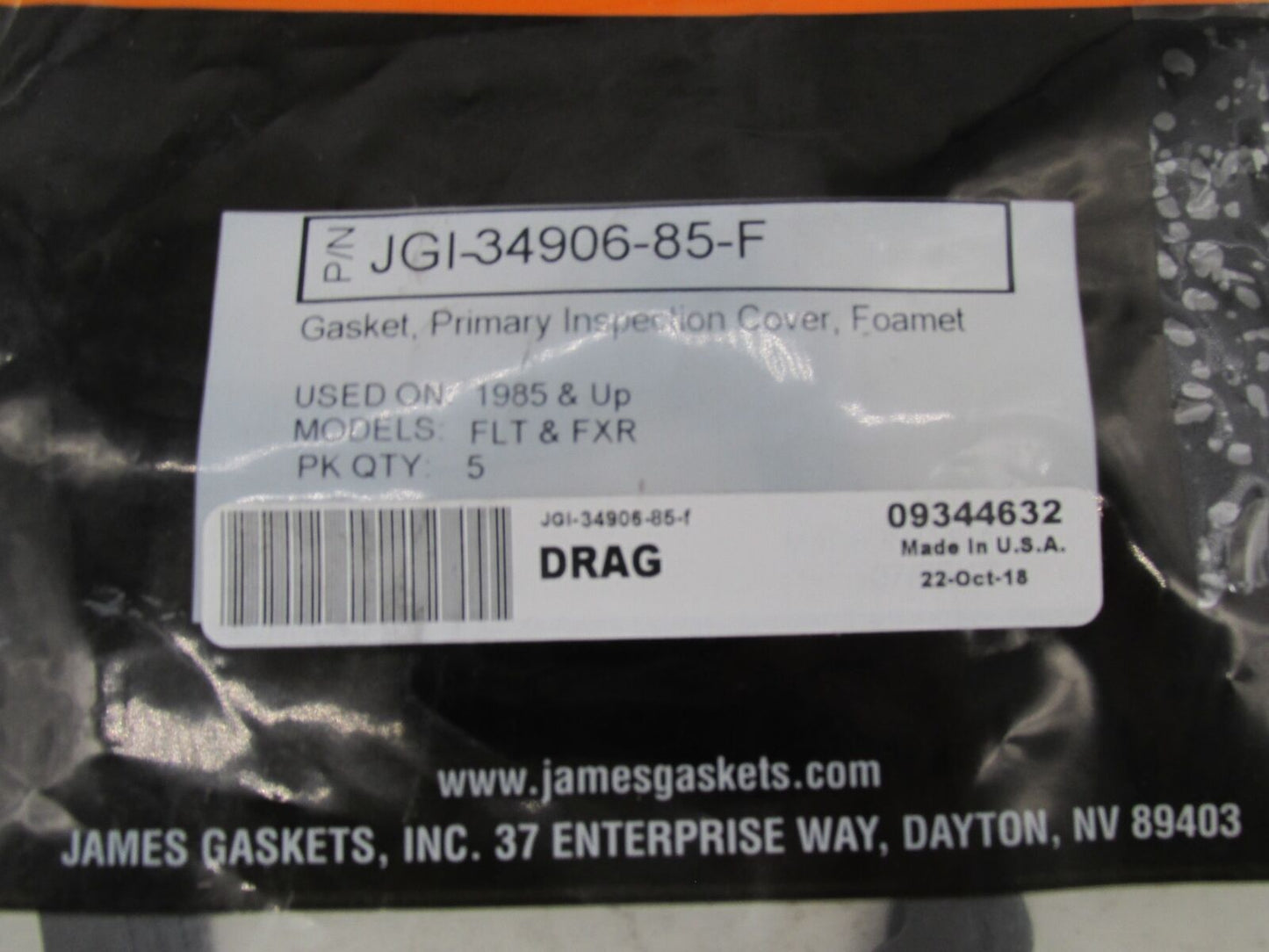 Lot of 4 Harley Davidson James Primary Inspection Cover Gaskets JGI-34906-85-F