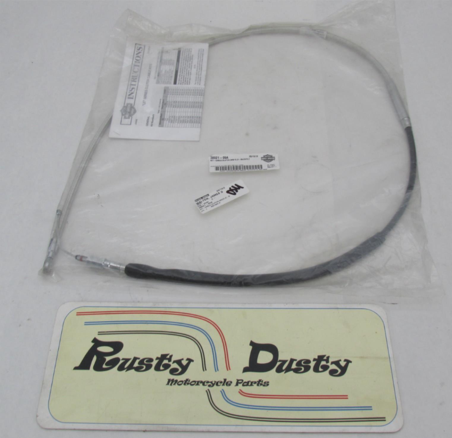 Harley-Davidson Genuine NOS Diamondback Black FLT Clutch Cable 38921-09A