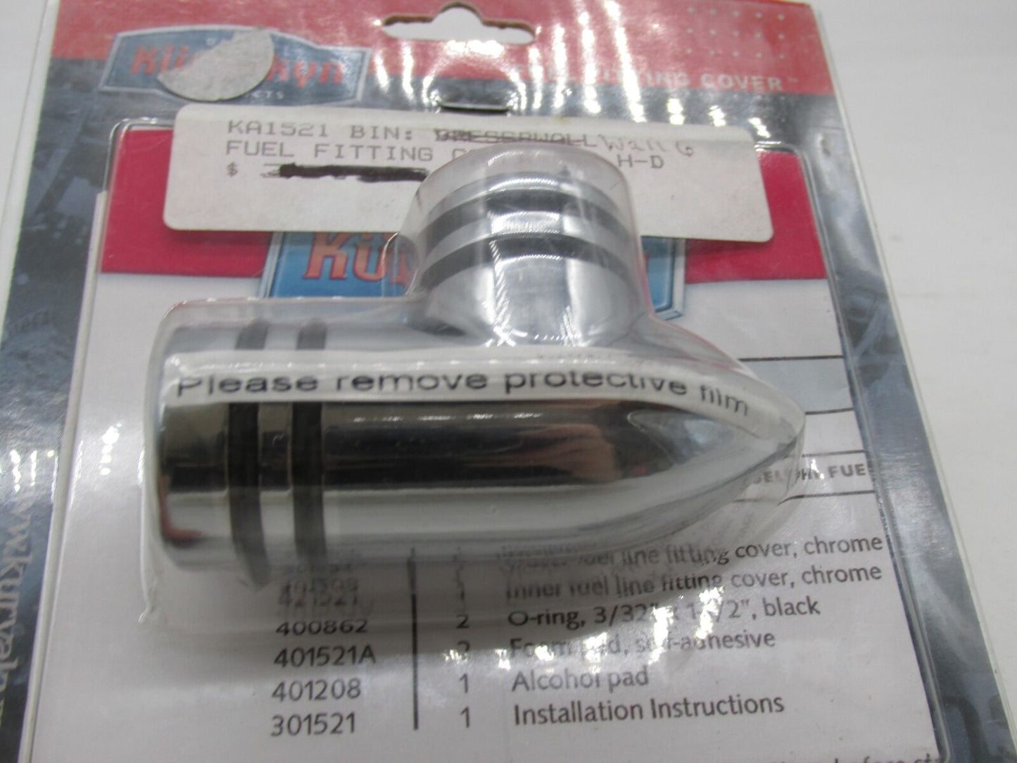 Kuryakyn Fuel Line Fitting Cover Harley Davidson w/ Delphi Fuel Injection 1521