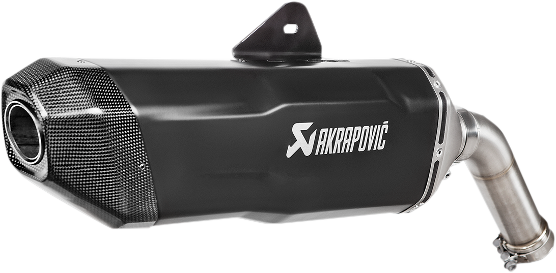 Akrapovic Slip-On Muffler Angular Carbon Fiber Titanium S-B8SO8HFBFCTBL