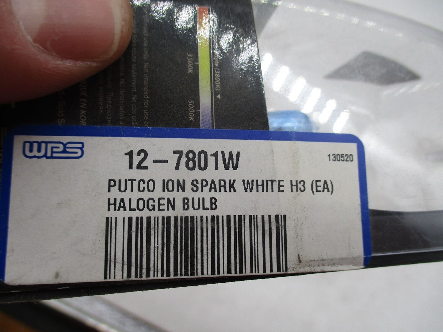 Putco Halogen H3 12V 55W 3800K Headlight Ion White Bulb 230003SW-S