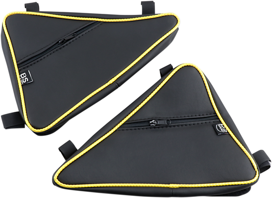 BS SANDS Door Bags Black Yellow Pair YXZSBYEL