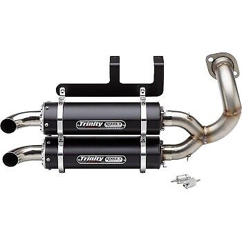 TRINITY RACING Slip-On Mufflers Natural TR-4181S