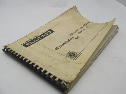 Bultaco Factory 1971 El Montadero MK2 Parts List Catalog Manual 81.32-066