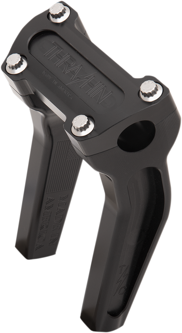 THRASHIN SUPPLY CO. Handlebar Risers 6-1/2" Rise Black TSC-6525-1