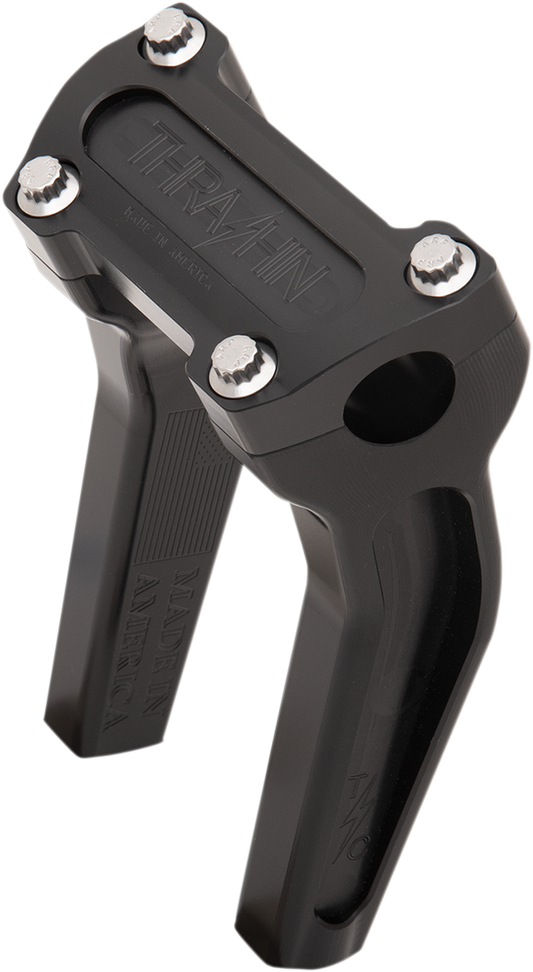 THRASHIN SUPPLY CO. Handlebar Risers 6-1/2" Rise Black TSC-6525-1