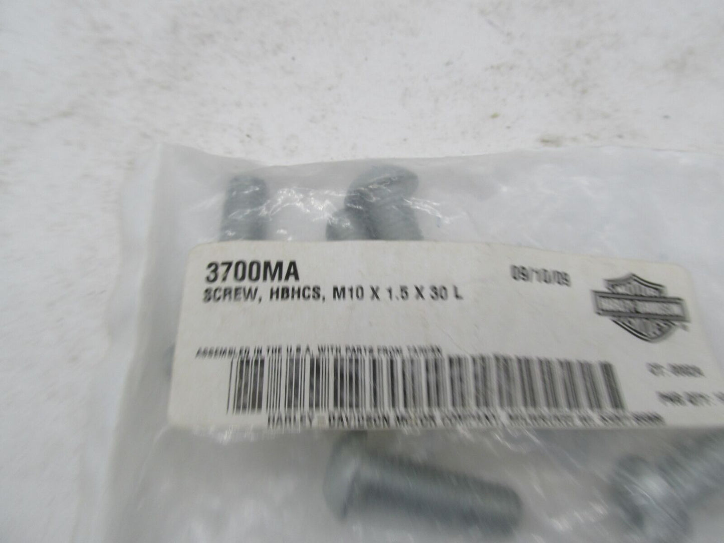 Lot of 10 Harley-Davidson Genuine NOS Hex Socket Button Head Screws 3700MA