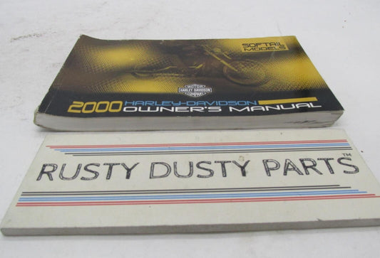 Harley-Davidson Official Factory 2000 Softail Owner's Manual 99469-00