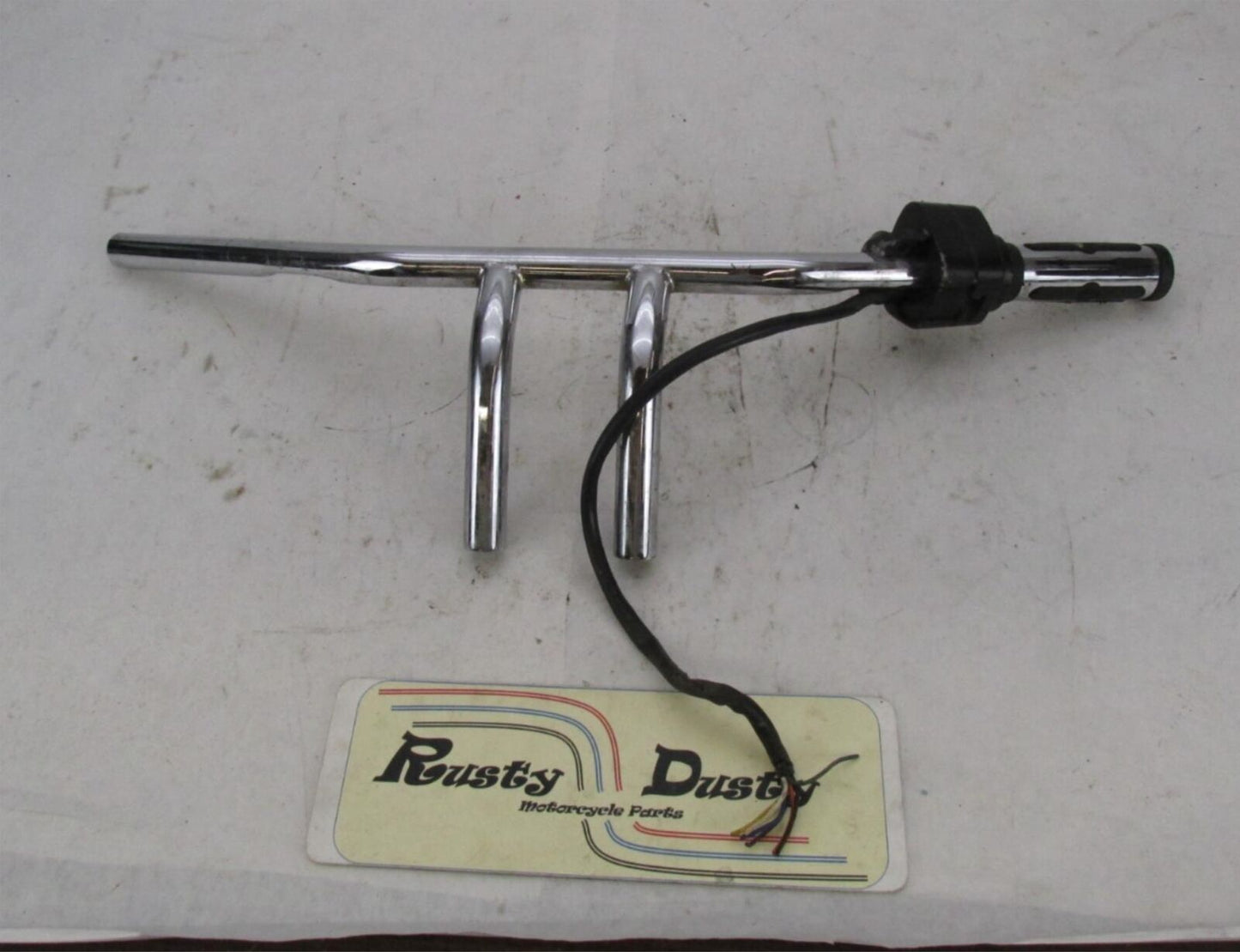 Harley Davidson Chrome 6" Rise Pullback T Bars Handlebar w/ Switch & Grip