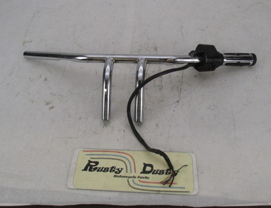 Harley Davidson Chrome 6" Rise Pullback T Bars Handlebar w/ Switch & Grip