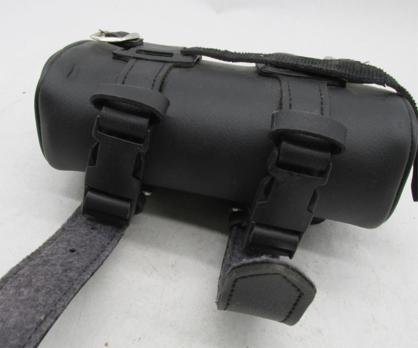 Universal Motorcycle Harley Davidson Synthetic Leather Buckle Fork Pouch 8x5x3"