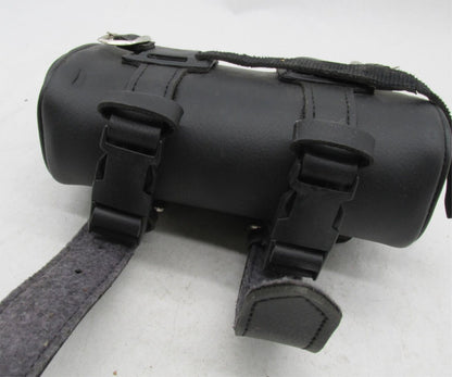 Universal Motorcycle Harley Davidson Synthetic Leather Buckle Fork Pouch 8x5x3"