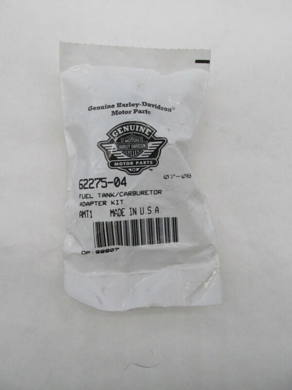 Harley Davidson Genuine NOS Fuel Gas Tank Carburetor Adapter Kit 62275-04