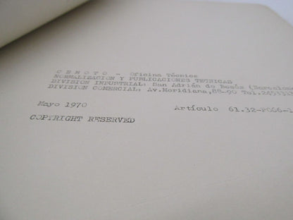 Bultaco Provisional 1970 Mk2 El Bandido Motorcycle Catalog Parts List 61.32-P066