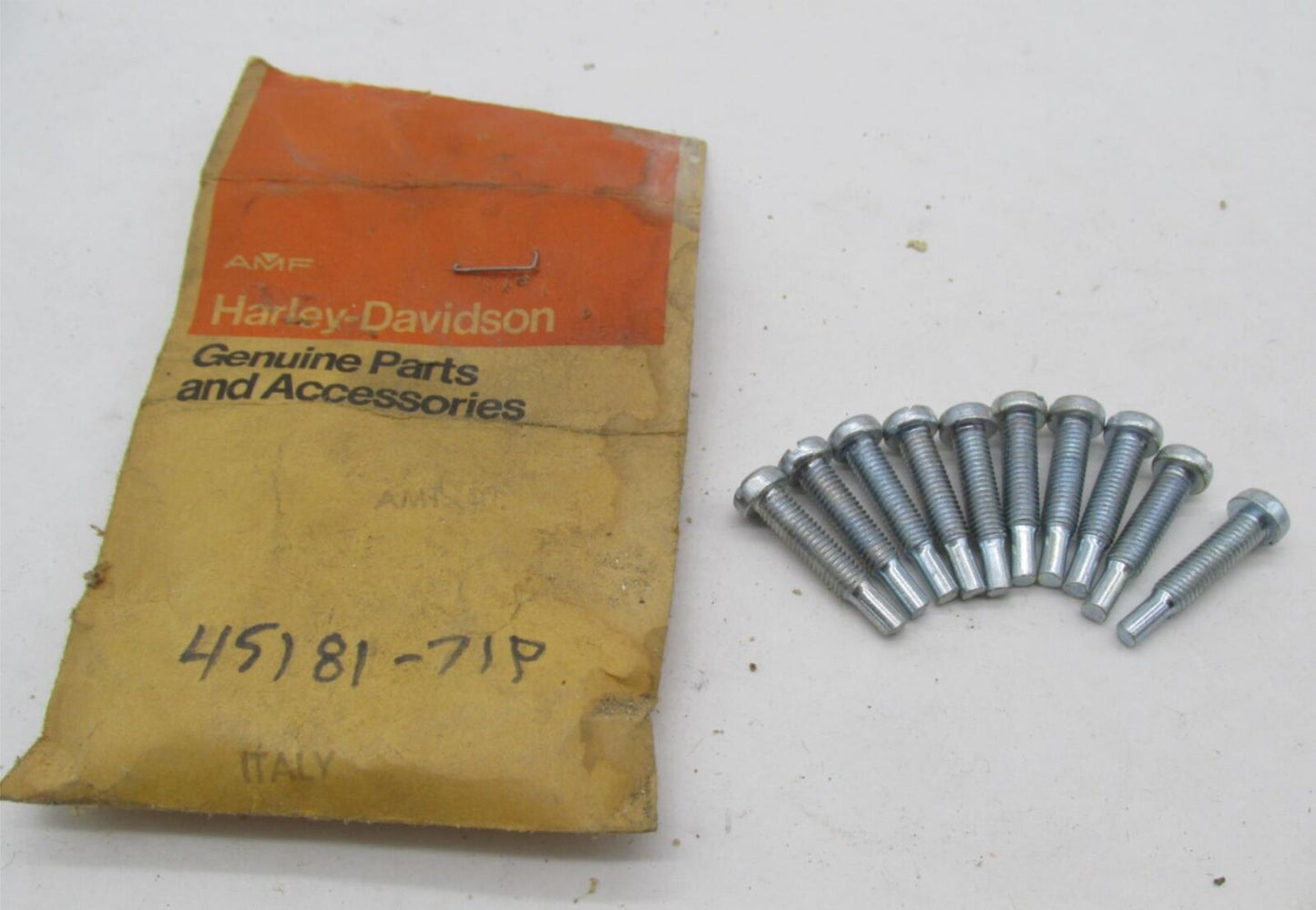 Lot of 10 Harley Davidson Genuine NOS Aermacchi Sprint Carb Stop Screw 45181-71P