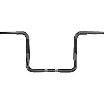 LA Choppers 1-1/4 in. Twin Round Handlebars 1-1/4" Gloss Black LA-7325-12B