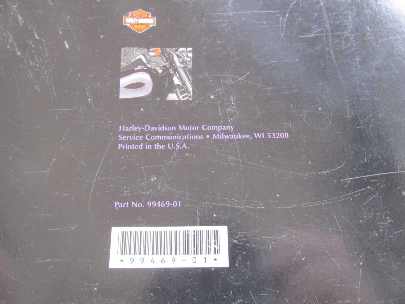 Harley-Davidson Official Factory 2001 Softail Owner's Manual Book 99469-01