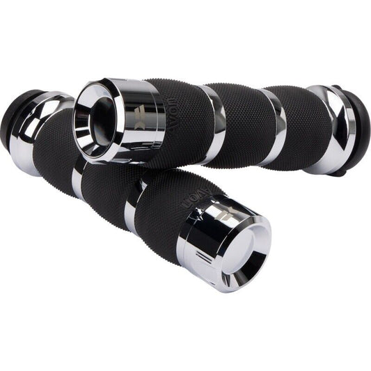 Khrome Werks Air Cushion Klassic Grips Chrome 500195