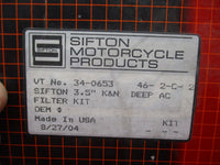 Harley Davidson Sifton 3.5" K&N Deep Air Cleaner Filter Kit