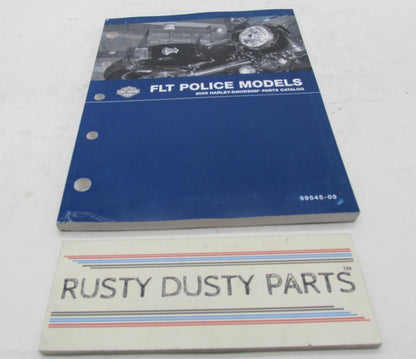 Harley-Davidson Official Factory 2009 FLT Police Models Parts Catalog 99545-09