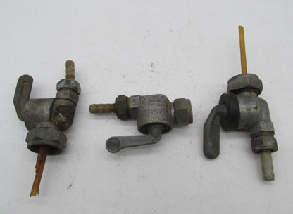Lot of 3 Vintage Germa BMW Motorcycle Fuel Gas Petcocks Valves German