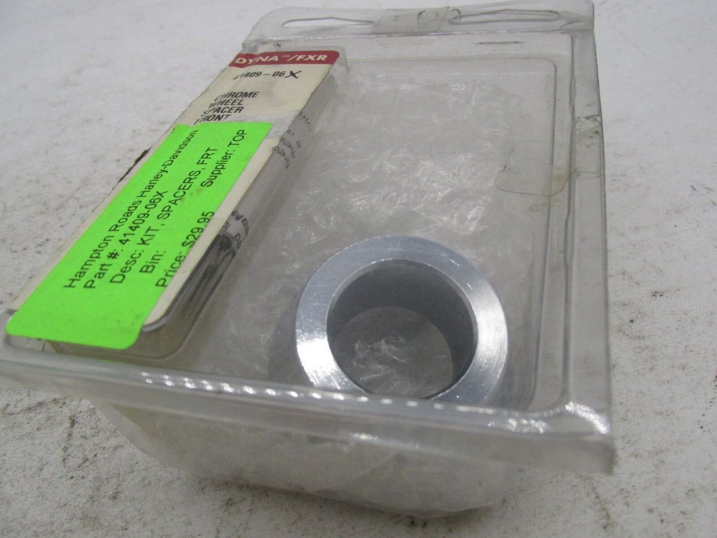 Harley Davidson Genuine NOS Dyna Front Chrome Wheel Spacer Kit 41409-06