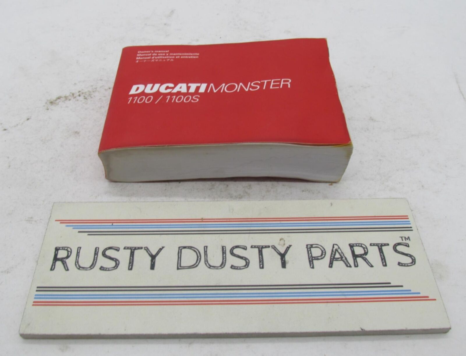 Ducati Official Factory Monster 1100 1100S Motorcycle Owner's Manual Book