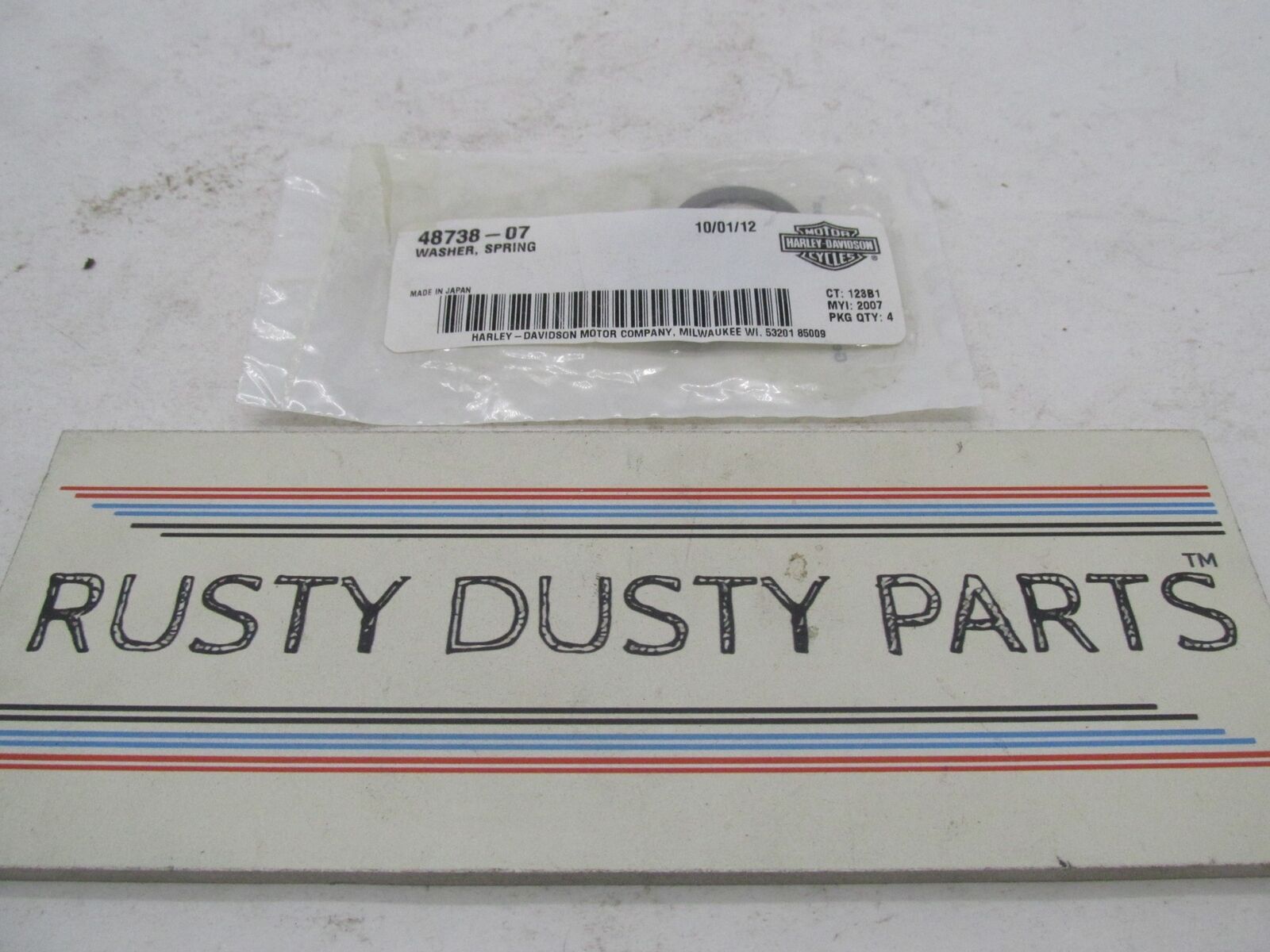 Lot of 3 Harley-Davidson Genuine NOS Spring Washers 48738-07