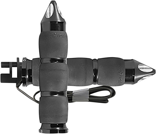 Avon Air Cushioned Heated Grips Anodized Black 3-Ring Spike MT-IN-AIR-90ASH