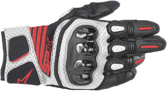 Alpinestars SP-X V2 Air Carbon Gloves Black Red White S 3567319-1231-S
