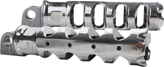 Accutronix Muzzle Brake Folding Footpegs Chrome RP111-AKC