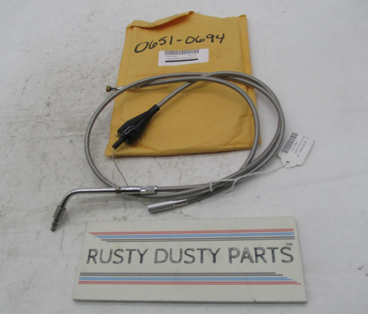 Harley Barnett 102-30-41004-12 Stainless Steel Idle Cable +12in., 0651-0694