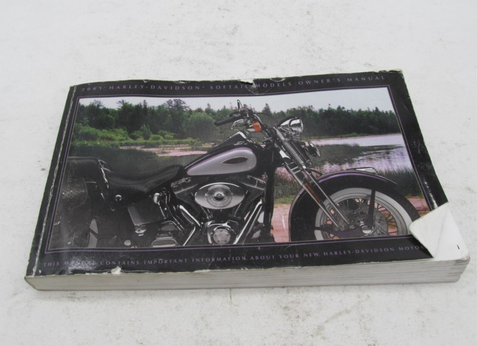 Harley-Davidson Official Factory 2001 Softail Owner's Manual Book 99469-01