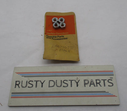 Lot of 4 Harley-Davidson Genuine NOS Aermacchi Adjusting Screw Nuts 56710-73P