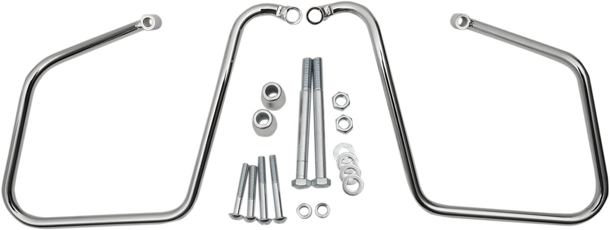 Drag Specialties Chrome Saddlebag Support Brackets 3501-0964