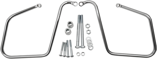 Drag Specialties Chrome Saddlebag Support Brackets 3501-0964