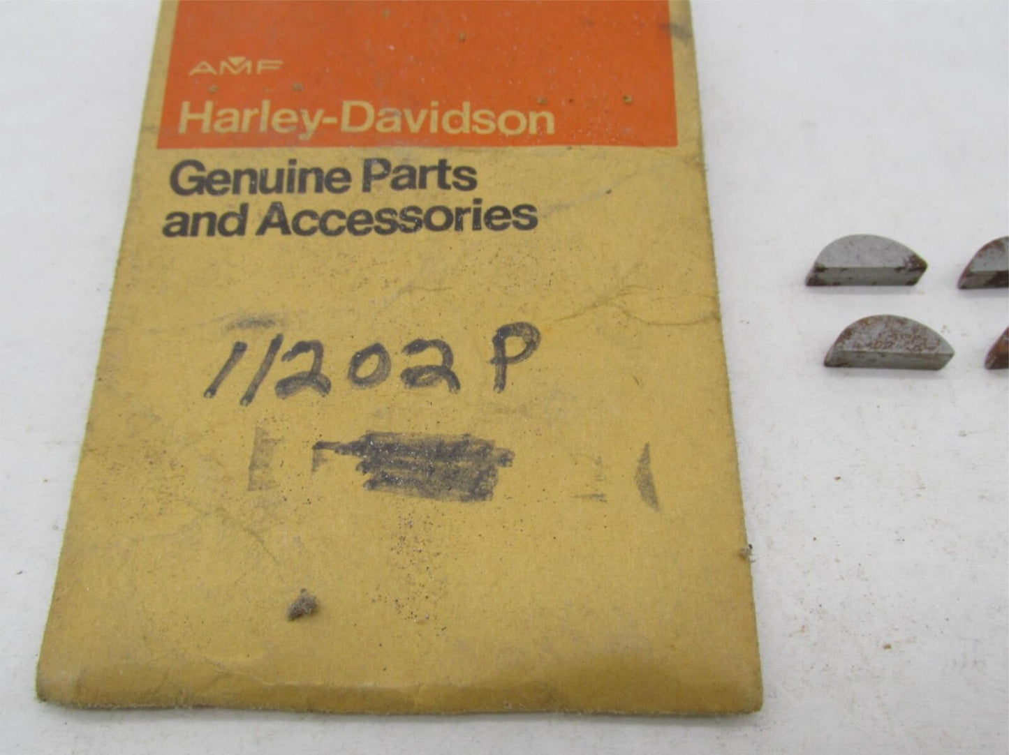 Lot of 4 Harley-Davidson Genuine NOS Aermacchi Woodruff Keway Keys 11202P