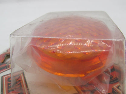 Set of 2 Harley Wyatt Gatling Bullet Turn Signal Amber Honey Comb Lenses 33-3062