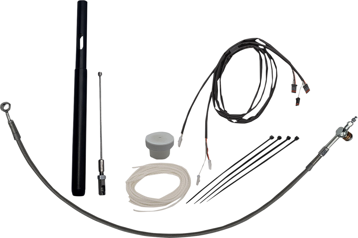 Fat Baggers, Inc. EZ Install Handlebar Kit +6" Braided 109014