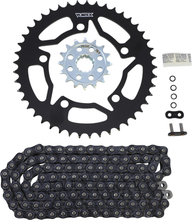 Vortex Chain and Sprocket Kit Black CK7612