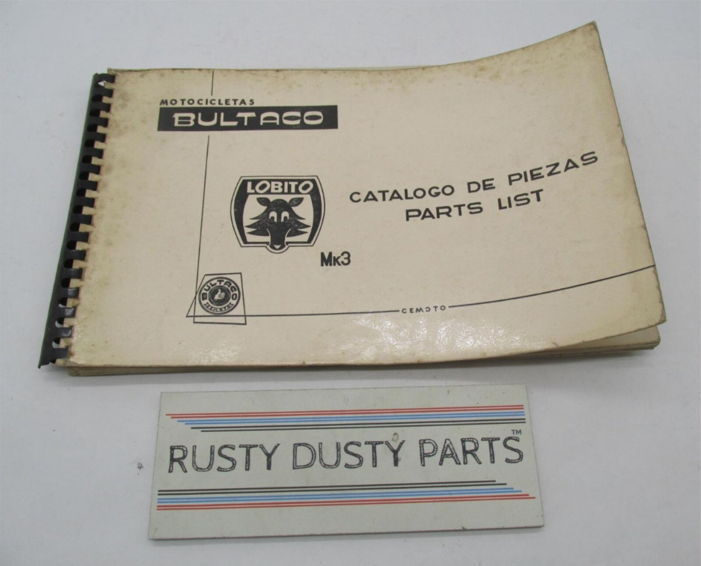 Bultaco Original Factory 1969 Lobito Mk3 Parts Catalog List Book 54.32-117